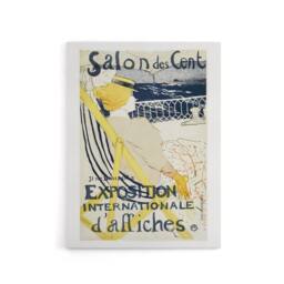 "Artery8 Salon des Cent Exhibition Advert Canvas Wall Art Print Lautrec - Size: W18"" x H24""" - thumbnail 1