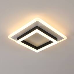 Pheashine White Black 30cm Square Acrylic Ceiling Light 30W 3000K Warm White - thumbnail 2