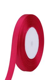 Neel Blue Double Sided Satin Polyester Ribbon Roll, 15mm x 25 Metres in Dark Pink - thumbnail 2
