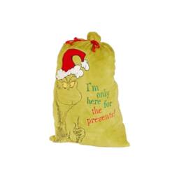 Garden Greatness Grinch Here For The Presents Sack in Green - Size: 1 Pack - thumbnail 2