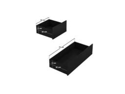 Solace+Co Velmor Ribbed Chest of 5 Drawers in Black - thumbnail 7
