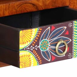 Berkfield Home Wall-mounted TV Cabinet Multicolour 90x30x30 Solid Wood Acacia - thumbnail 9