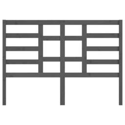 Berkfield Home Bed Headboard Grey 166x4x104 cm Solid Wood Pine - Size: 166 x 4 x 104 cm - thumbnail 4
