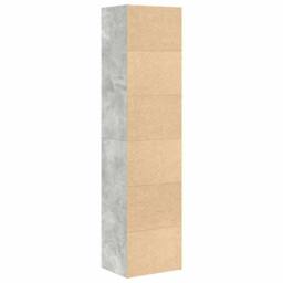 Berkfield Home Durable Bookcase Concrete Grey 31x24x127 cm Engineered Wood - Size: 31 x 24 x 127 cm - thumbnail 6