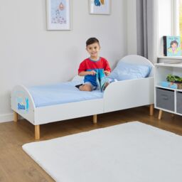 Liberty House Toys Kids White Toddler Bed - Reach For The Stars - Size: Cot Bed - thumbnail 2