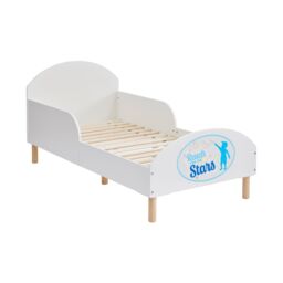 Liberty House Toys Kids White Toddler Bed - Reach For The Stars - Size: Cot Bed - thumbnail 6
