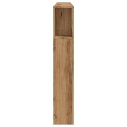 Berkfield Home Headboard Cabinet Artisian Oak 180x18.5x102.5 cm Engineered Wood in Brown - thumbnail 5