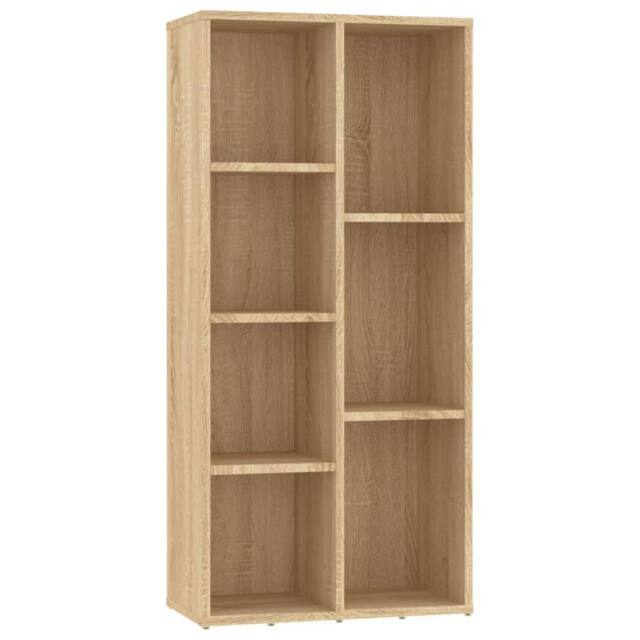 Berkfield Home Book Cabinet Sonoma Oak 50x25x106 cm Engineered Wood in Light Tan - Size: 50 x 25 x 106 cm - image 1