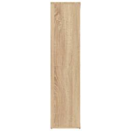 Berkfield Home Book Cabinet Sonoma Oak 50x25x106 cm Engineered Wood in Light Tan - Size: 50 x 25 x 106 cm - thumbnail 5
