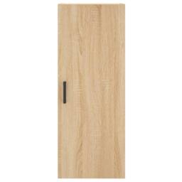 Berkfield Home Highboard Sonoma Oak 34.5x34x180 cm Engineered Wood in Brown - thumbnail 6