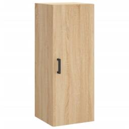 Berkfield Home Highboard Sonoma Oak 34.5x34x180 cm Engineered Wood in Brown - thumbnail 5