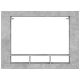 Berkfield Home TV Cabinet Concrete Grey 152x22x113 cm Engineered Wood - Size: 152 x 22 x 113 cm - thumbnail 4