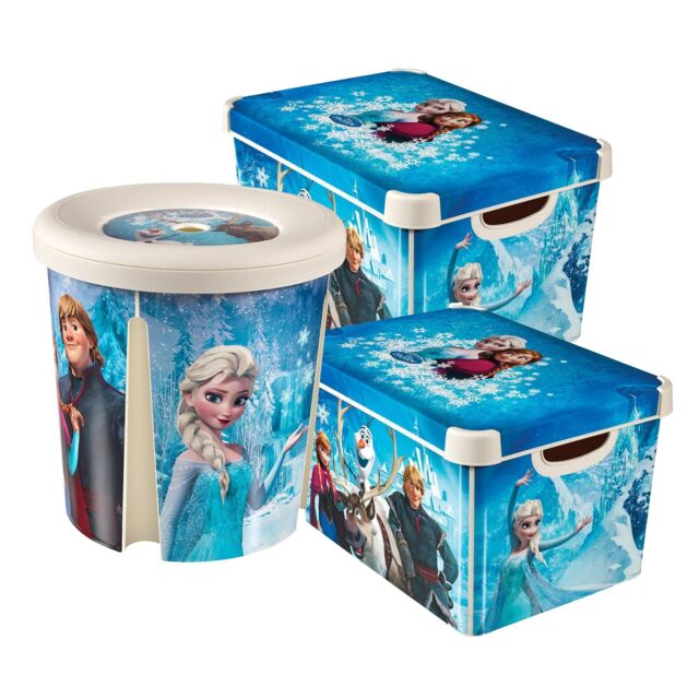Curver Women's Frozen Themed 3PC 22L Storage Box & 45L Tub Set - image 1