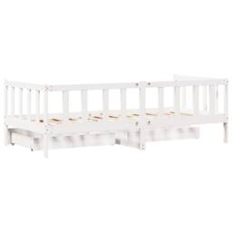 Berkfield Home Daybed with Drawers without Mattress White 90x200 cm Solid Wood - thumbnail 8