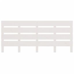Berkfield Home Headboard White 160x3x80 cm Solid Wood Pine - Size: 160 x 3 x 80 cm - thumbnail 4