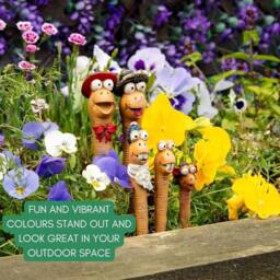 Marco Paul 5pc Garden Worm Ornaments - thumbnail 4