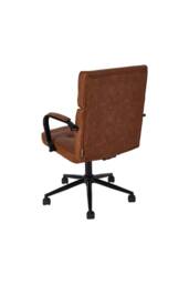 Living and Home Swivel Adjustable Height High Back Office Chair in Brown - thumbnail 5