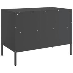 Berkfield Home TV Cabinet Black 68x39x50.5 cm Steel - thumbnail 8