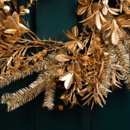 Scottish Everlastings Ltd 50cm Gold Wreath - thumbnail 3