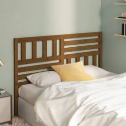 Berkfield Home Bed Headboard Honey Brown 156x4x100 cm Solid Wood Pine - Size: 156 x 4 x 100 cm - thumbnail 2