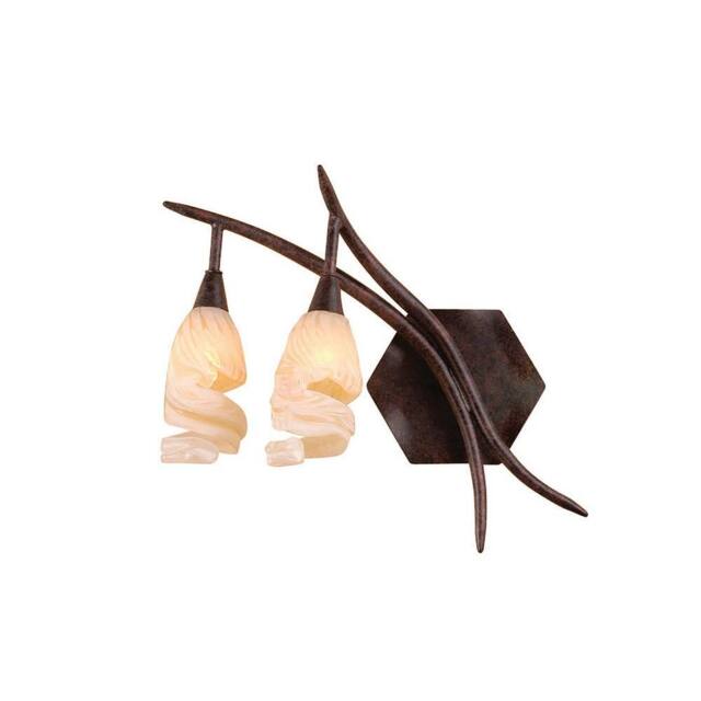 Netlighting (0017 005) Gaudi Wall Lamp Left Switched 2 Light G9 BrownBlack Oxide in Brown - image 1