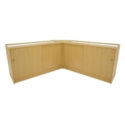 Monstershop Hera LED Shop Counter Set K1500, C1500 & CM60 - Maple in Beige - thumbnail 2