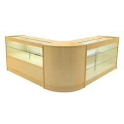 Monstershop Hera LED Shop Counter Set K1500, C1500 & CM60 - Maple in Beige - thumbnail 1