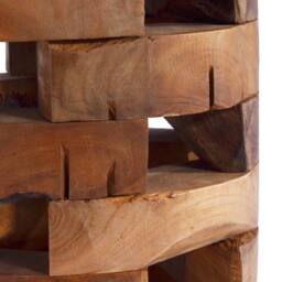 Berkfield Home Beautiful Beside Cabinet 30x30x45 cm Solid Teak Wood in Brown - Size: 30 x 30 x 45 cm - thumbnail 4