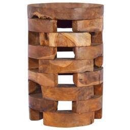 Berkfield Home Beautiful Beside Cabinet 30x30x45 cm Solid Teak Wood in Brown - Size: 30 x 30 x 45 cm - thumbnail 2
