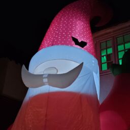 Samuel Alexander Giant: 20ft (6m) Outdoor Inflatable Light up Christmas Gonk with Raised Arm & LEDs - thumbnail 3