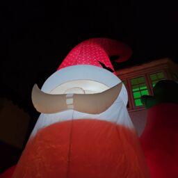 Samuel Alexander Giant: 20ft (6m) Outdoor Inflatable Light up Christmas Gonk with Raised Arm & LEDs - thumbnail 4