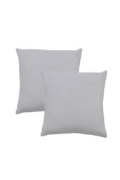 BHS Twin Pack of Cushions in Grey - Size: 40 cm x 40 cm - thumbnail 2