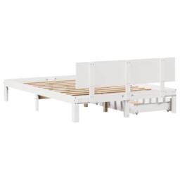Berkfield Home Bed Frame with Drawers without Mattress White 160x200 cm - thumbnail 6