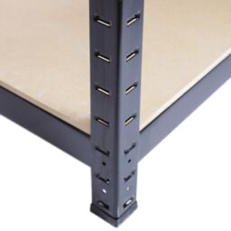 Monstershop Monster Racking T-Rax Metal Storage Shelves, Black, 90cm W, 45cm D in Black - thumbnail 5
