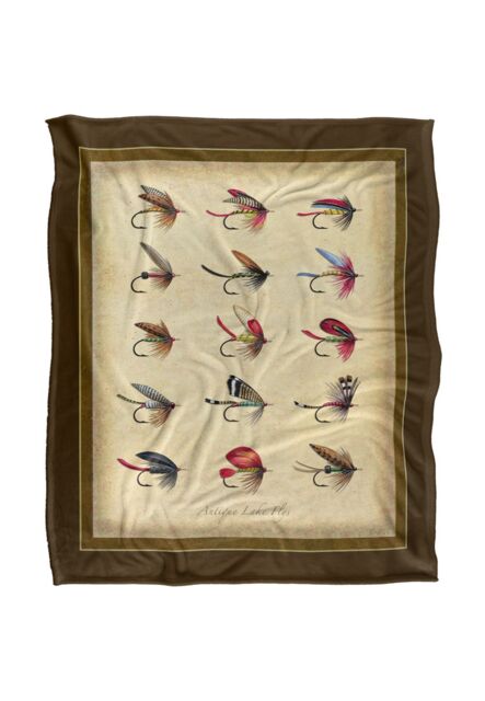 JQ Licensing American Sportfishing Saltwater Silky Touch Super Soft Throw Blanket 152 X 127 cm in White - image 1