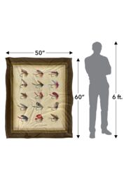 JQ Licensing American Sportfishing Saltwater Silky Touch Super Soft Throw Blanket 152 X 127 cm in White - thumbnail 5