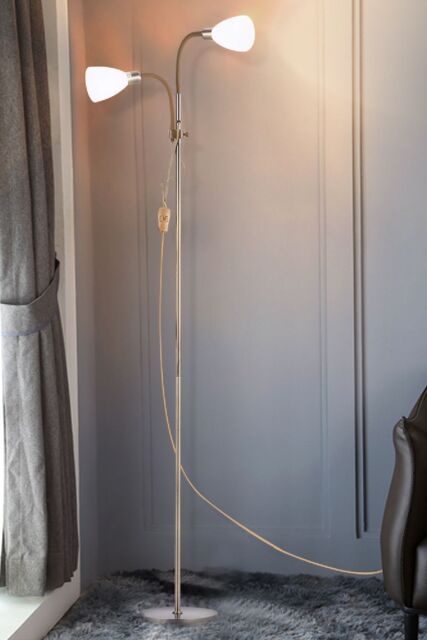 Living and Home Modern 2 Head Standing Floor Lamp for Living Room - image 1