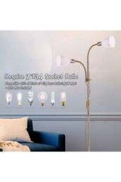 Living and Home Modern 2 Head Standing Floor Lamp for Living Room - thumbnail 7
