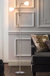 Living and Home Modern 2 Head Standing Floor Lamp for Living Room - thumbnail 2