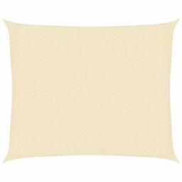 Berkfield Home Sunshade Sail 160 g/m ² Cream 2.5x3 m HDPE in Beige - thumbnail 3