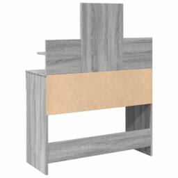 Berkfield Home Beautiful Dressing Table with LED Grey Sonoma 100x40x130 cm - Size: 100 x 40 x 130 cm - thumbnail 7