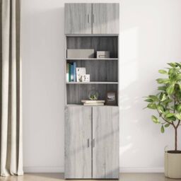 Berkfield Home Wall Cabinet Grey Sonoma 70x42.5x40 cm Engineered Wood - thumbnail 3