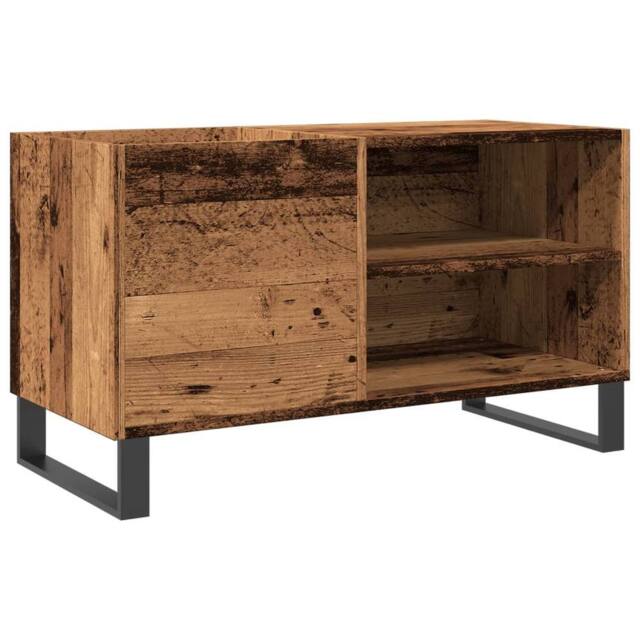 Berkfield Home Record Cabinet Old Wood 84.5x38x48 cm Engineered Wood in Brown - image 1
