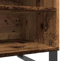 Berkfield Home Record Cabinet Old Wood 84.5x38x48 cm Engineered Wood in Brown - thumbnail 8