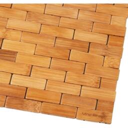 Kelvenix Bamboo Bath Mat Shower Non Slip in Brown - thumbnail 5