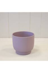 KDMD Matt Lavender Footed Griebling Ceramic Pot - thumbnail 2