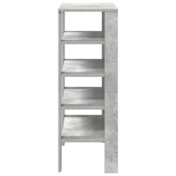 Berkfield Home Shoe Rack Concrete Grey 61x32x87.5 cm Engineered Wood - thumbnail 5
