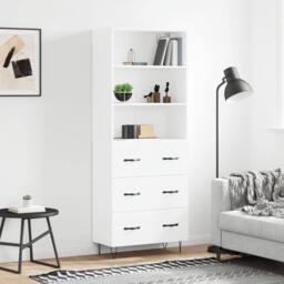 Berkfield Home Highboard White 69.5x34x180 cm Engineered Wood