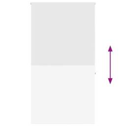 Berkfield Home Shower Roller Blind 140x240 cm Fabric Width 136 cm in White - thumbnail 5