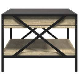 Berkfield Home Decorative Coffee Table with Infinity LED Sonoma Oak 70x50x38 cm in Light Brown - Size: 70 x 50 x 38 cm - thumbnail 7